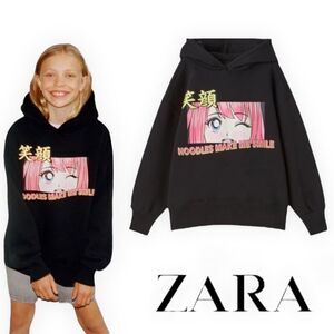 ZARA Kids | Black | MANGA HOODIE